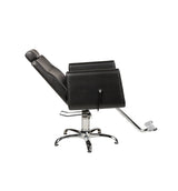 Ayala Scaun de Frizerie Ray 01 Negru cu Bază pe Roți Cromate