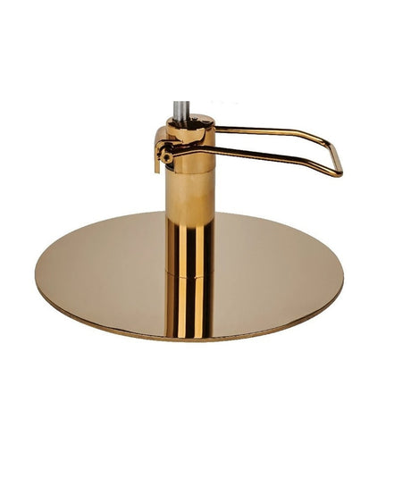 Ayala Globe 01 P-7 – Scaun de Coafor Negru cu Cusătură Neagră și Bază Rotundă Aurie