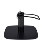 Ayala Holly C1 P-7 Scaun de Coafor Negru cu Cusături Aurii și Bază Pătrată Neagră