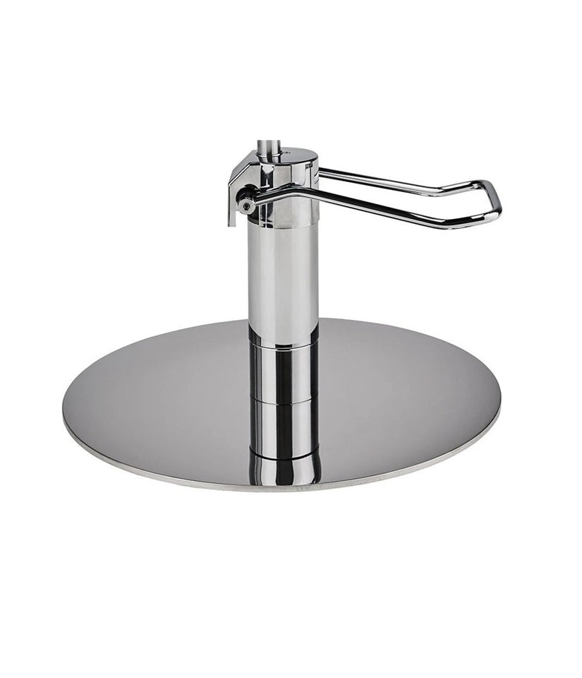 Ayala Lea 01 P-7 Scaun de Coafor Elegant cu Bază Rotundă Cromată Argintie