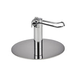 Ayala Loft 01 P-5 Scaun de Coafor Maro cu Bază Rotundă Argintie