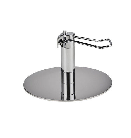 Ayala Loft 01 P-7 Scaun de Coafor Maro cu Bază Rotundă Argintie