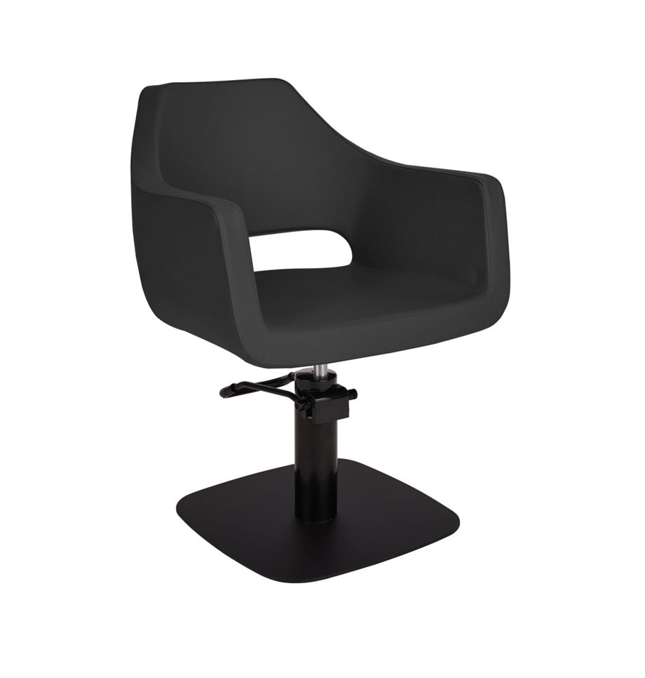 Ayala Marea C1 P-7 Scaun de Coafor cu Bază Pătrată Neagră