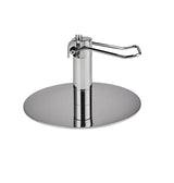 Ayala Pik 01 P-7 Scaun de Coafor Negru cu Bază Rotundă Argintie