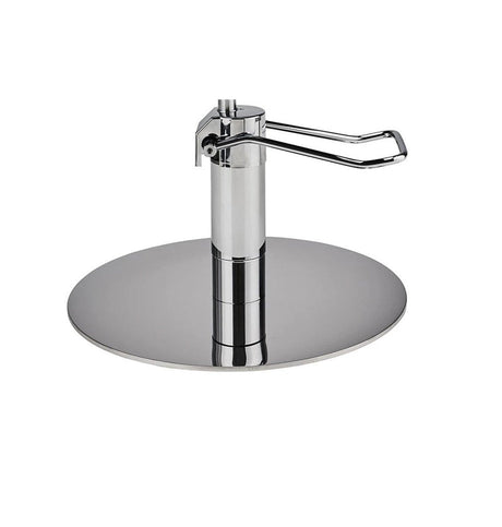 Ayala Pik 01 P-7 Scaun de Coafor Negru cu Bază Rotundă Argintie