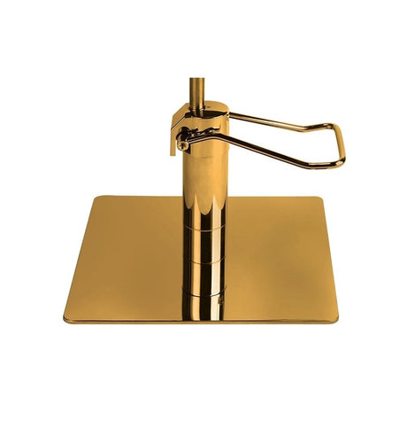 Ayala Pik G1 P-7 Scaun de Coafor Negru cu Bază Pătrată Aurie