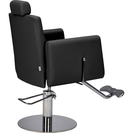 Ayala Scaun de Frizerie Ray 01 Negru / Bază Rotundă Argintie