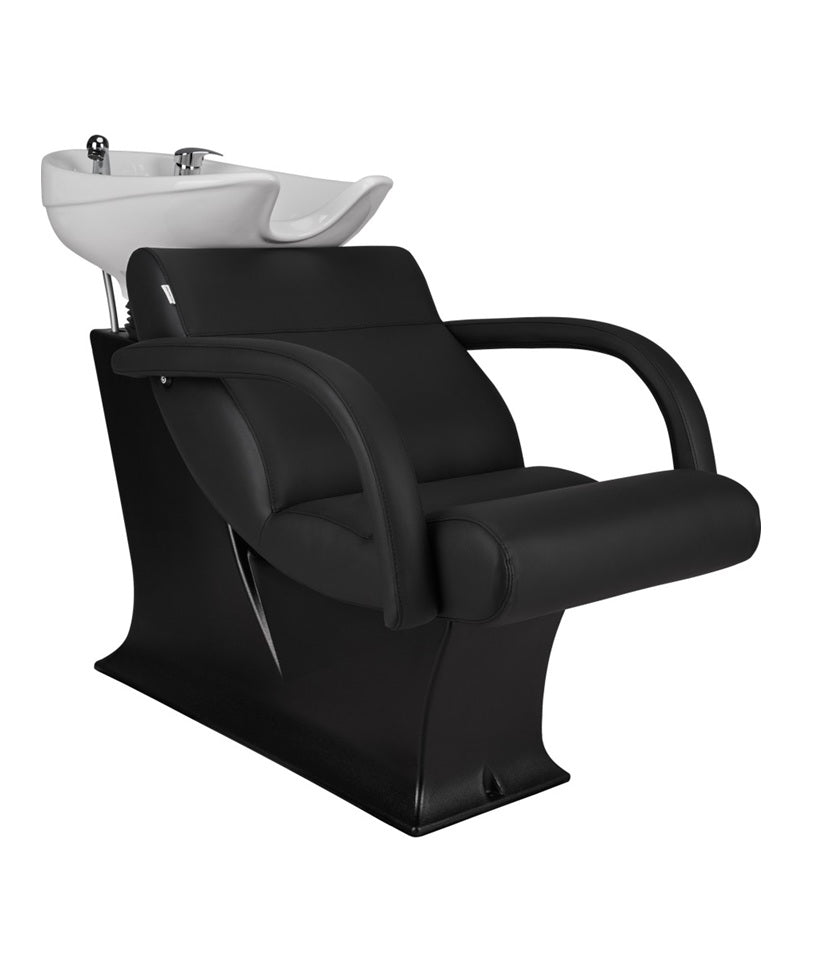 Ayala Lady One P-7 Unitate de Spălare Negru cu Chiuvetă Albă