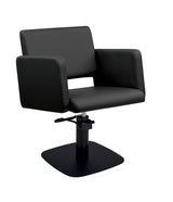 Ayala Lea 01 P-7 Scaun de Coafor Elegant cu Bază Fixă Neagră