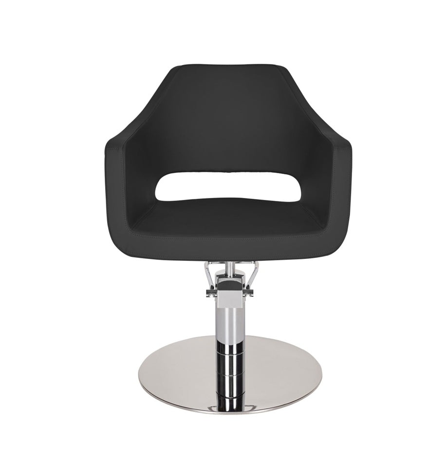 Ayala Marea 01 P-7 Scaun de Coafor cu Bază Rotundă Argintie