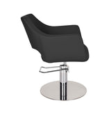 Ayala Marea 01 P-7 Scaun de Coafor cu Bază Rotundă Argintie