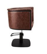 Ayala Gio C1 P-96 Scaun de Coafor Maro cu Bază Pătrată Neagră