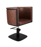 Ayala Gio C1 P-96 Scaun de Coafor Maro cu Bază Pătrată Neagră