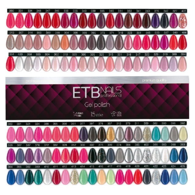 ETB Nails Gel Lac 417 LIGHTEST MINT 15ml