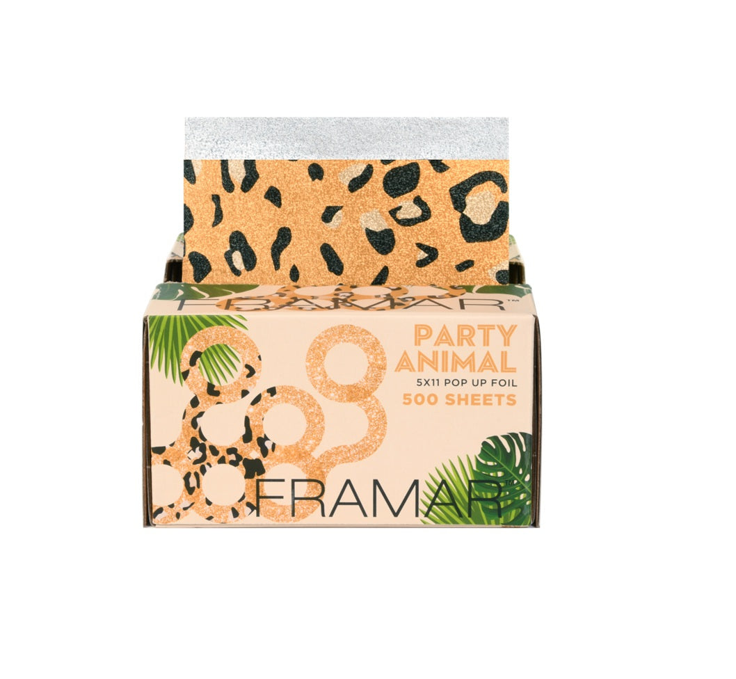 Framar Party Animal Folie Profesională pentru Șuvițe Embosată, Pre-tăiată 500 buc