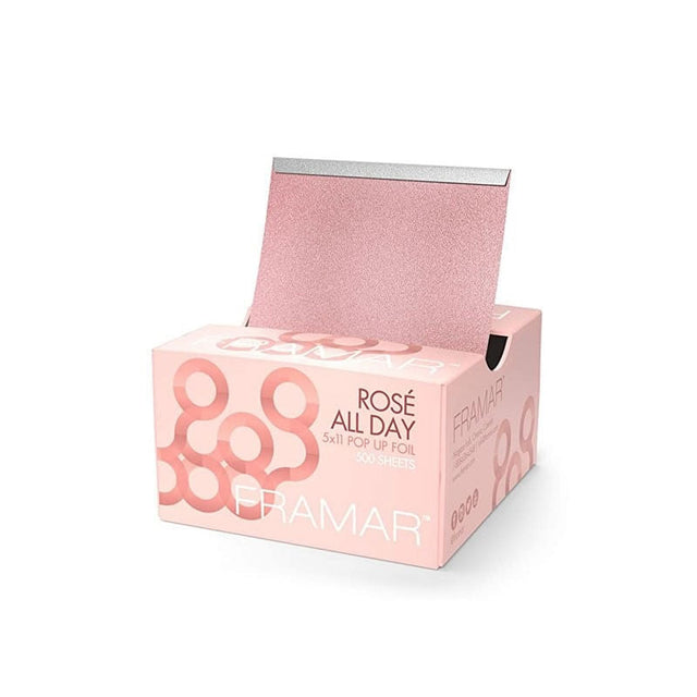 Framar Rose All Day Set 500 Folii Pretăiate Embosate Pentru Șuvițe