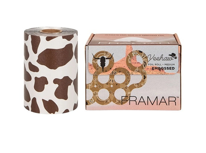 Framar Yeehaw – Rolă Profesională de Folie din Aluminiu Embosată pentru Șuvițe, 97 m