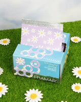 Framar Whoopsie Daisy – Set 500 Folii de Aluminiu Pre‑Tăiate și Embosate pentru Șuvițe Profesionale