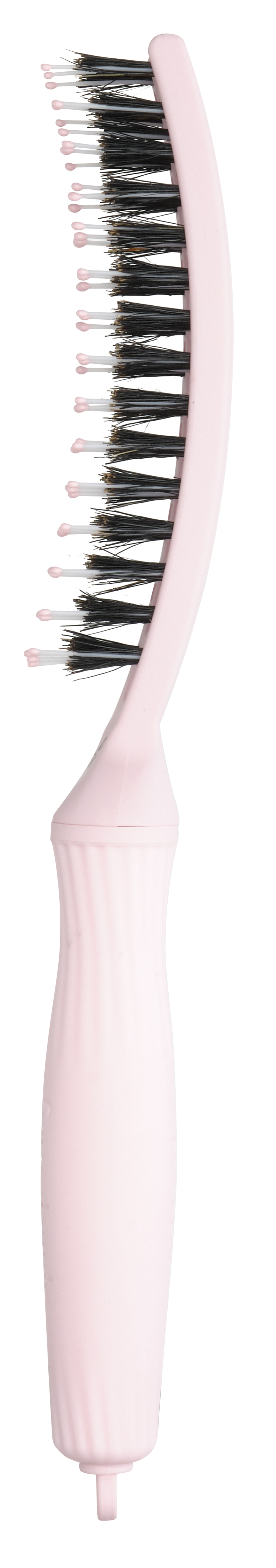 Olivia Garden Fingerbrush Care Iconic Boar & Nylon – Roz pastel S – Pieptene profesional pentru descâlcire fără durere și păr strălucitor