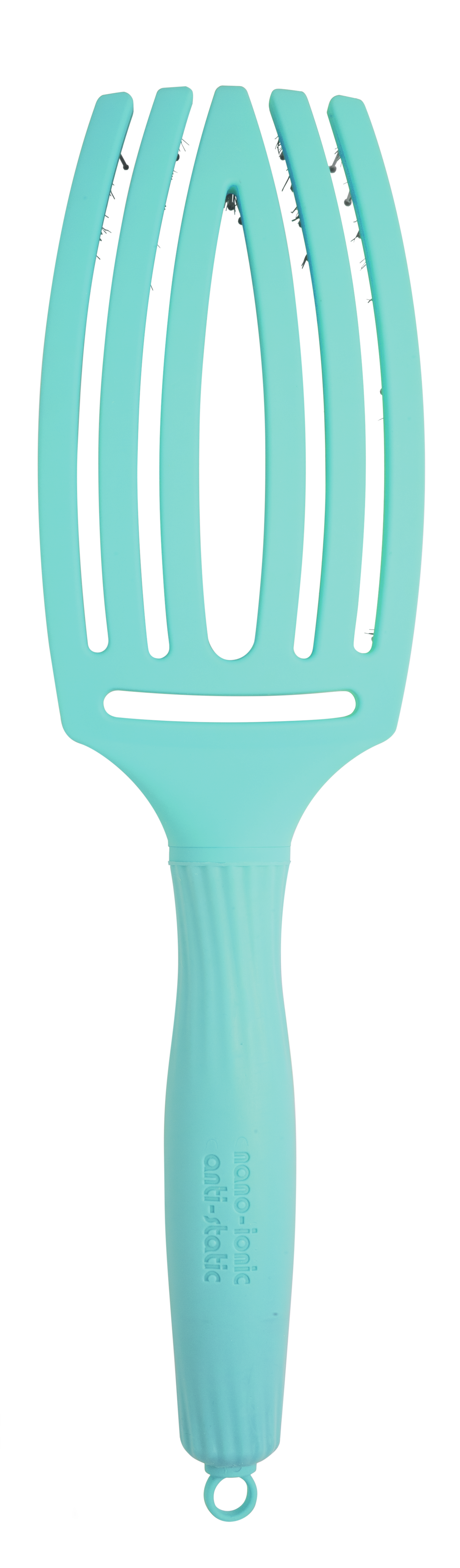 Olivia Garden FingerBrush Combo Medium Mint – Perie Profesională pentru Descurcare, Netezire și Volum