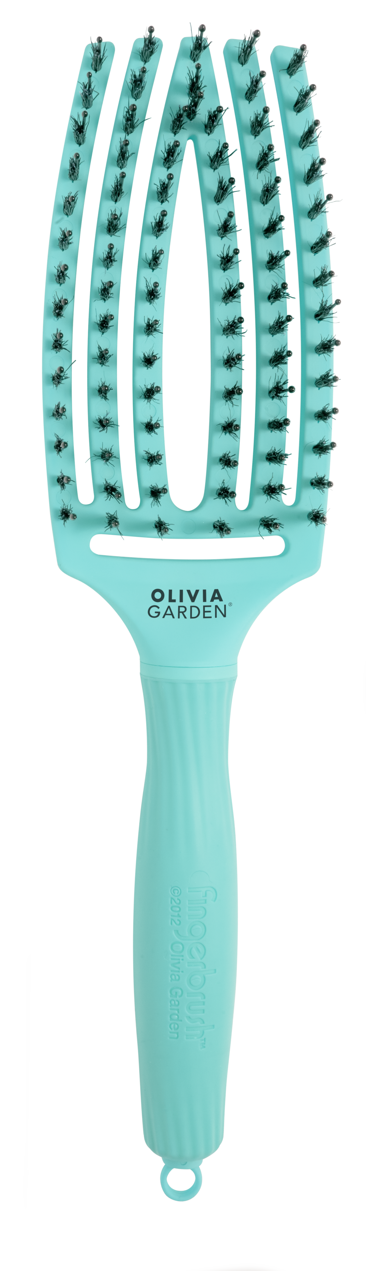 Olivia Garden FingerBrush Combo Medium Mint – Perie Profesională pentru Descurcare, Netezire și Volum
