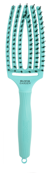 Olivia Garden FingerBrush Combo Medium Mint – Perie Profesională pentru Descurcare, Netezire și Volum