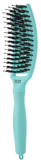 Olivia Garden FingerBrush Combo Medium Mint – Perie Profesională pentru Descurcare, Netezire și Volum