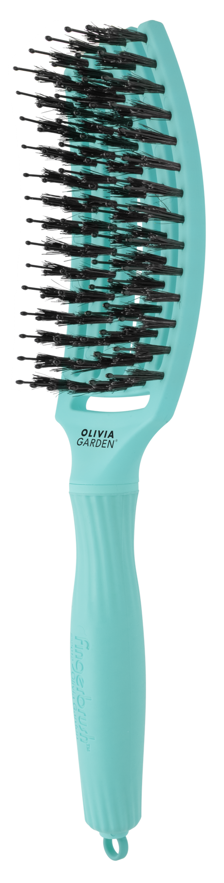 Olivia Garden FingerBrush Combo Medium Mint – Perie Profesională pentru Descurcare, Netezire și Volum