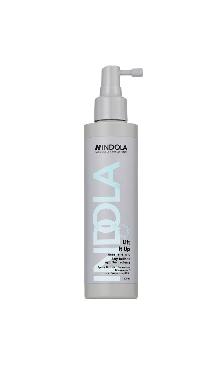 Indola Lift It Up Spray pentru Volum la Rădăcină 200ml – Fixare Lejeră, Ridicare Instantanee și Protecție împotriva Deshidratării