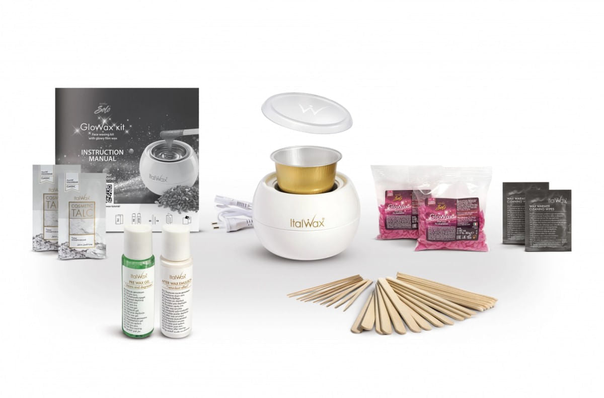 ItalWax Glowax Kit Complet Pentru Epilarea Zonei Fetei