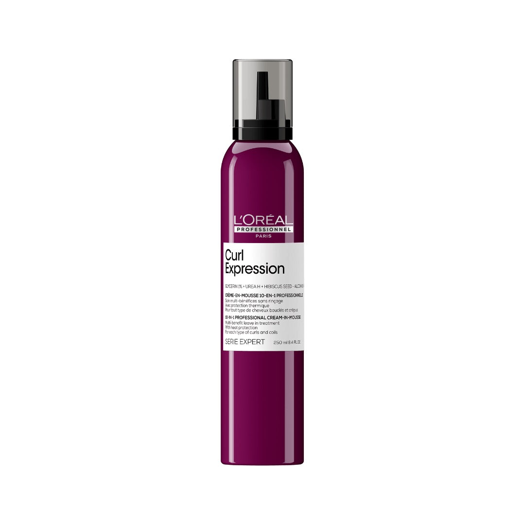 Spumă-Cremă Fără Clătire Pentru Părul Creț Sau Ondulat L'Oréal Professionnel Serie Expert Curl Expression 10 In 1  250ml