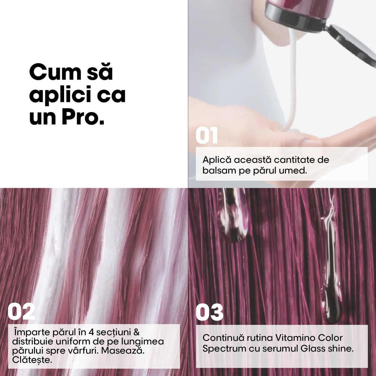 Balsam L’Oréal Professionnel Vitamino Color Spectrum – Fixare & Strălucire pentru Păr Vopsit, cu Acid Ferulic & Acid Citric