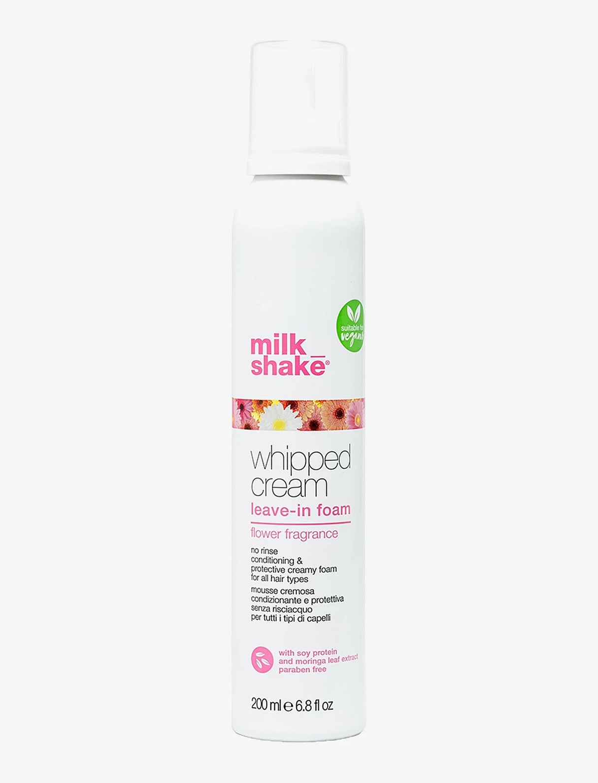 Balsam-Spumă Hidratantă Fără Clătire Pentru Păr Vopsit  Milk Shake Whipped Cream Flower Fragrance 200ml