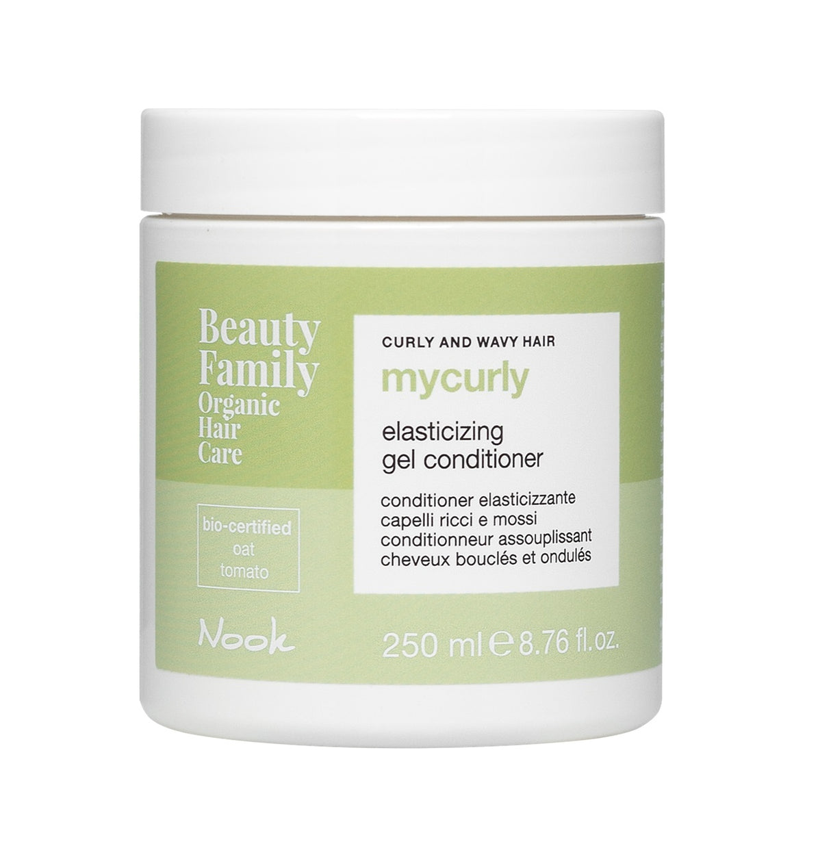 Balsam Organic Tip Gel Pentru Hidratarea Și Definirea Părului Creț Și Ondulat Nook Beauty Family MyCurly Elasticizing Gel Conditioner 250ml