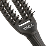 Olivia Garden FingerBrush Combo Small Full Black – Perie Profesională Antistatică pentru Descurcare și Finisaj Neted S