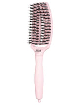 Olivia Garden FingerBrush Pastel Combo Medium Pink – Perie Profesională pentru Descurcare, Volum și Strălucire Naturală M