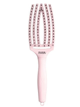 Olivia Garden FingerBrush Pastel Combo Medium Pink – Perie Profesională pentru Descurcare, Volum și Strălucire Naturală M