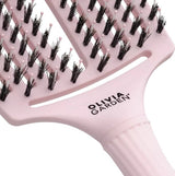 Olivia Garden FingerBrush Combo Pastel Large Pink – Perie Profesională pentru Descurcare Ușoară, Volum și Strălucire L