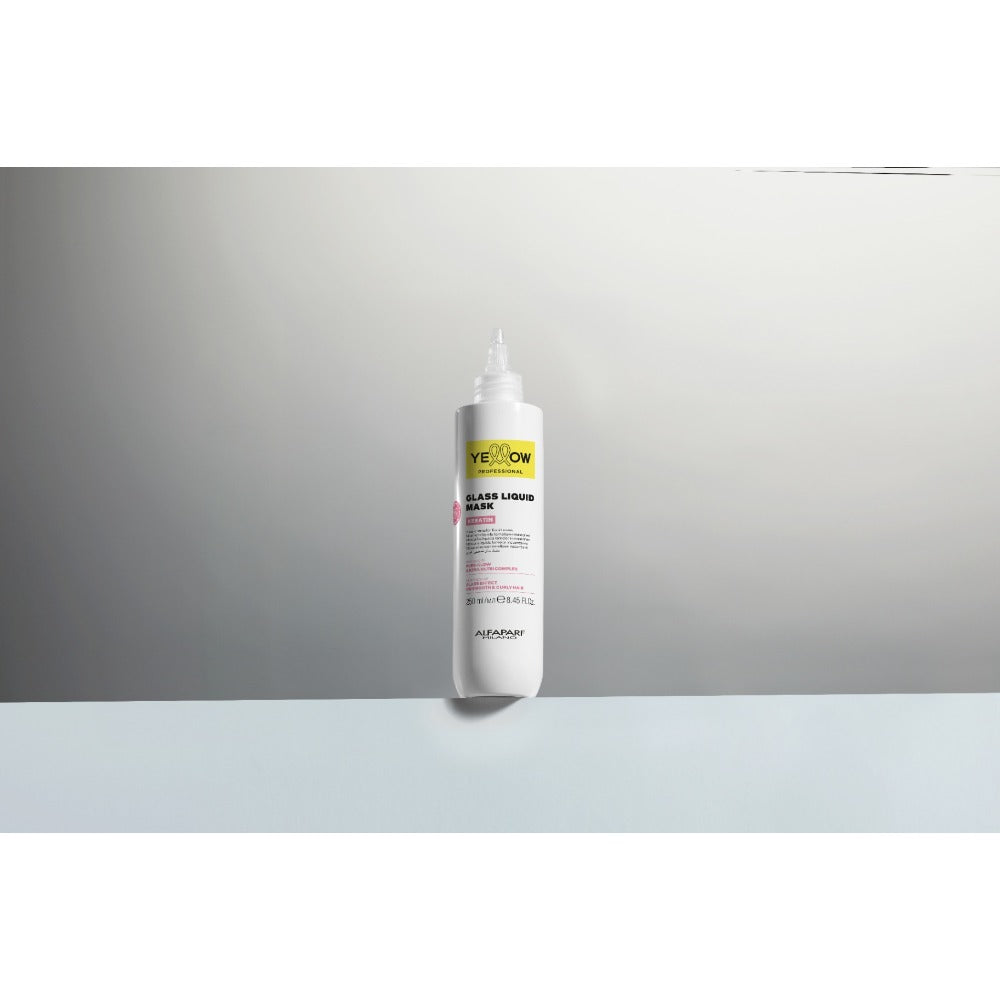 Yellow Glass Liquid Keratin Mască Lichidă pentru Laminare Instantă și Strălucire de Oglindă 250 ml