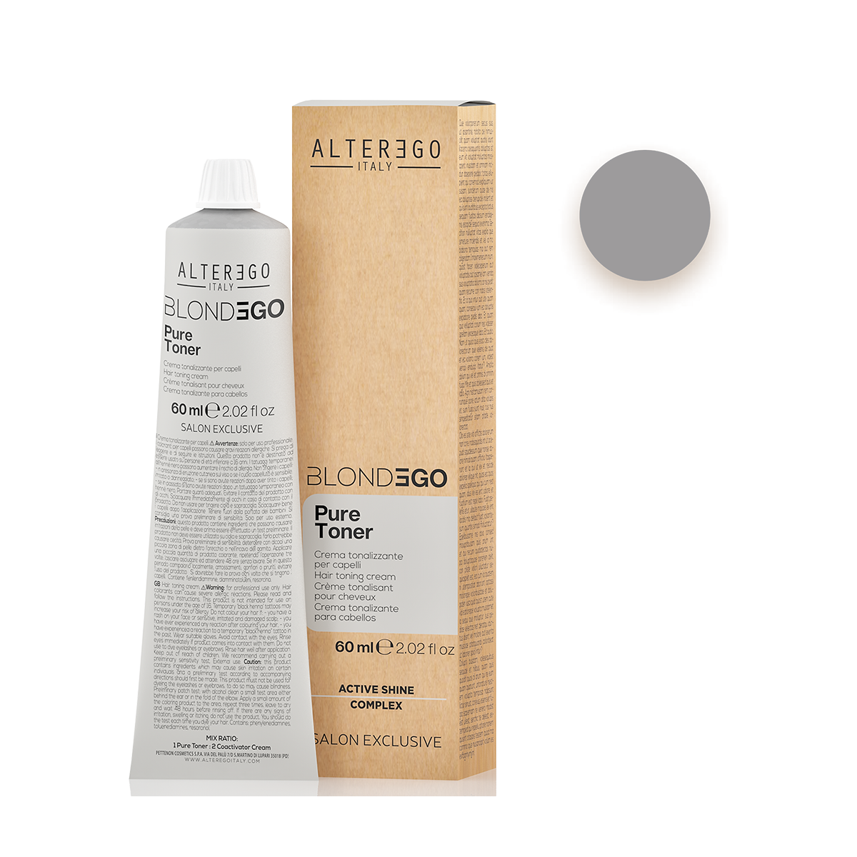 Vopsea De Par Permanentă  Cu Amoniac  Blond Special  AlterEgo Blondego Pure Diamond  - Deschidere Perfectă