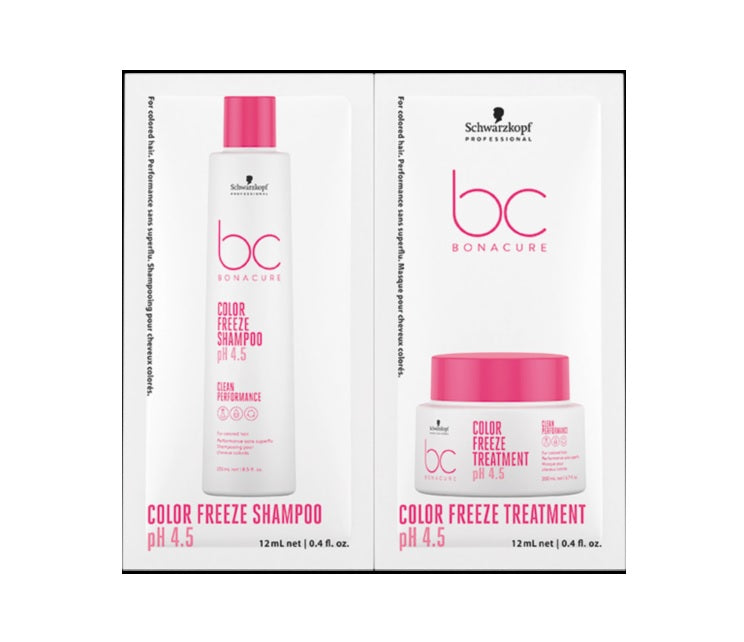 Set Duo Șampon Si Balsam Schwarzkopf Professional Bonacure Clean Performance Color Freeze 2x12ml