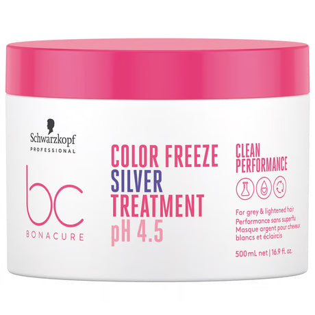 Tratament Argintiu Pentru Neutralizare Tonurilor Calde Schwarzkopf Professional Bonacure Clean Performance Color Freeze Silver Treatment