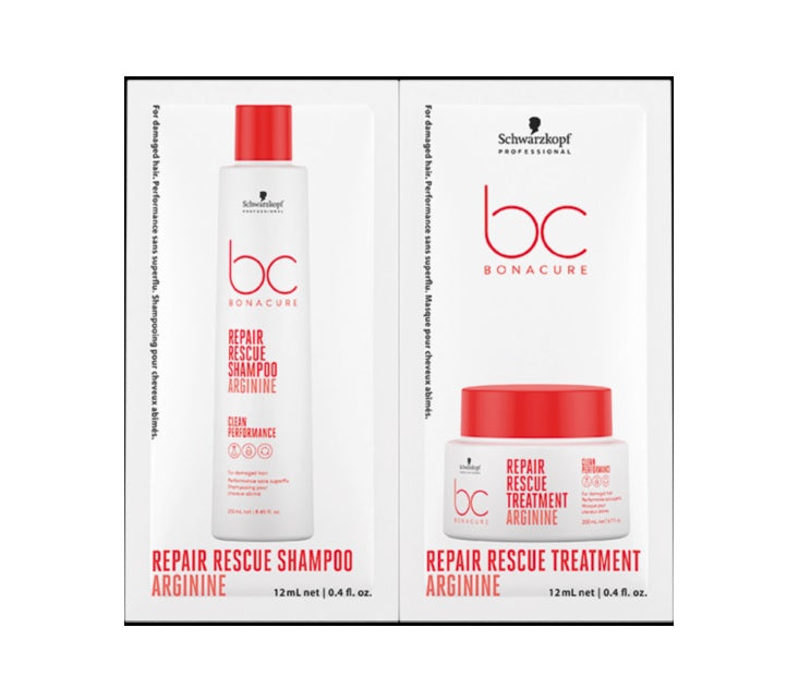 Set Duo Șampon Și Balsam Pentru Păr Degradat Schwarzkopf Professional Bonacure Clean Performance Repair Rescue 2x12ml