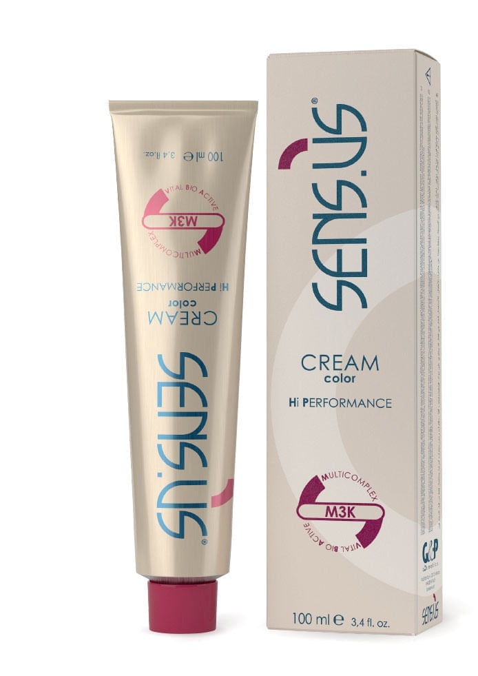 Vopsea De Păr Permanentă Cu Amoniac Sensus Cream Color Hi Performance M3K 100ml