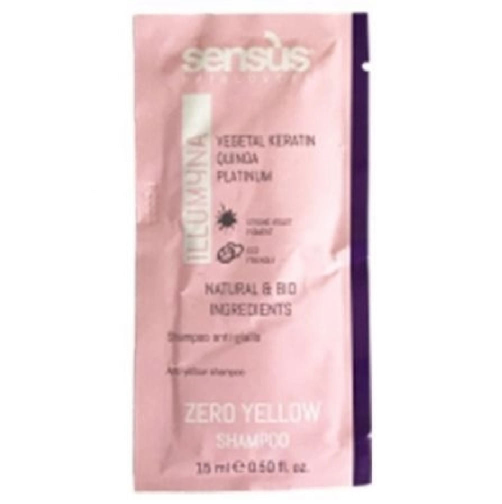 Sensus Illumyna Zero Yellow Șampon Anti-Îngălbenire 15ml