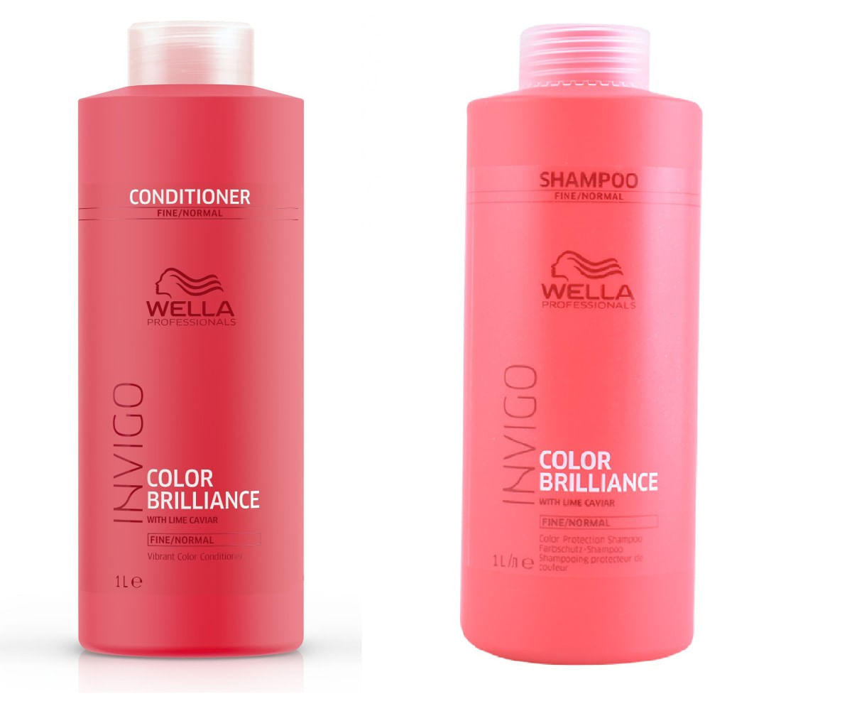 Wella Pachet Invigo Color Brilliance Sampon + Balsam Par Fin 1l