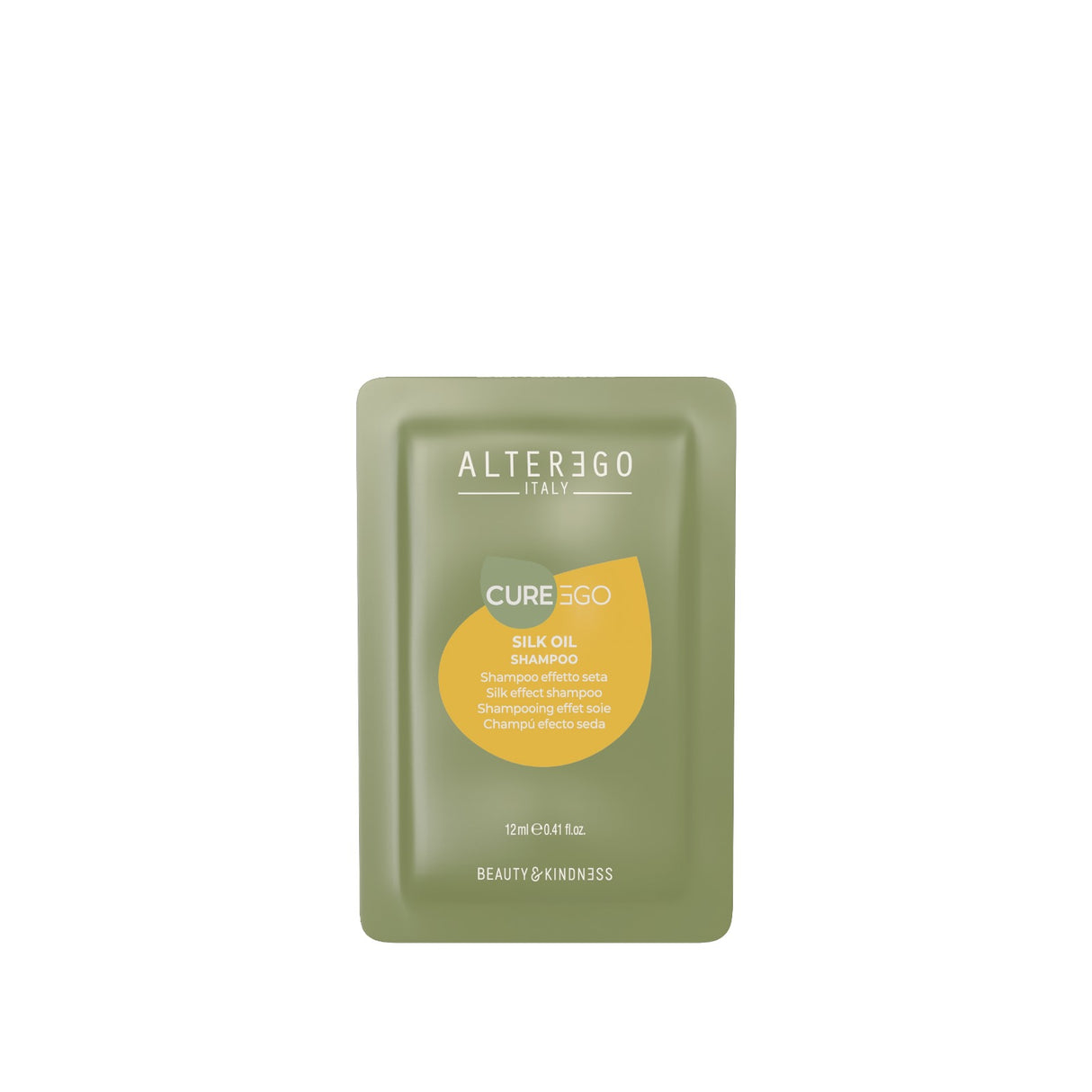 Șampon Iluminator Pentru Părul Rebel Și Indisciplinat AlterEgo CureEgo Silk Oil Mostră 12ml