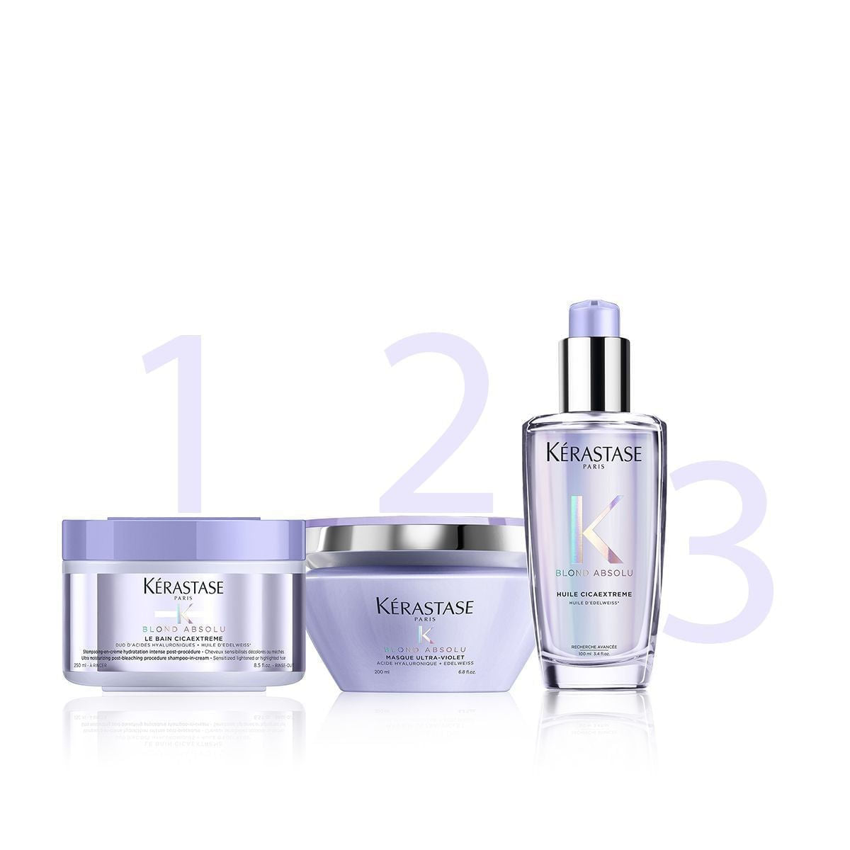 Kerastase Blond Absolu Set Cadou Trio 2022 (Sampon 250ml+Masca 200ml+Ulei 100ml)