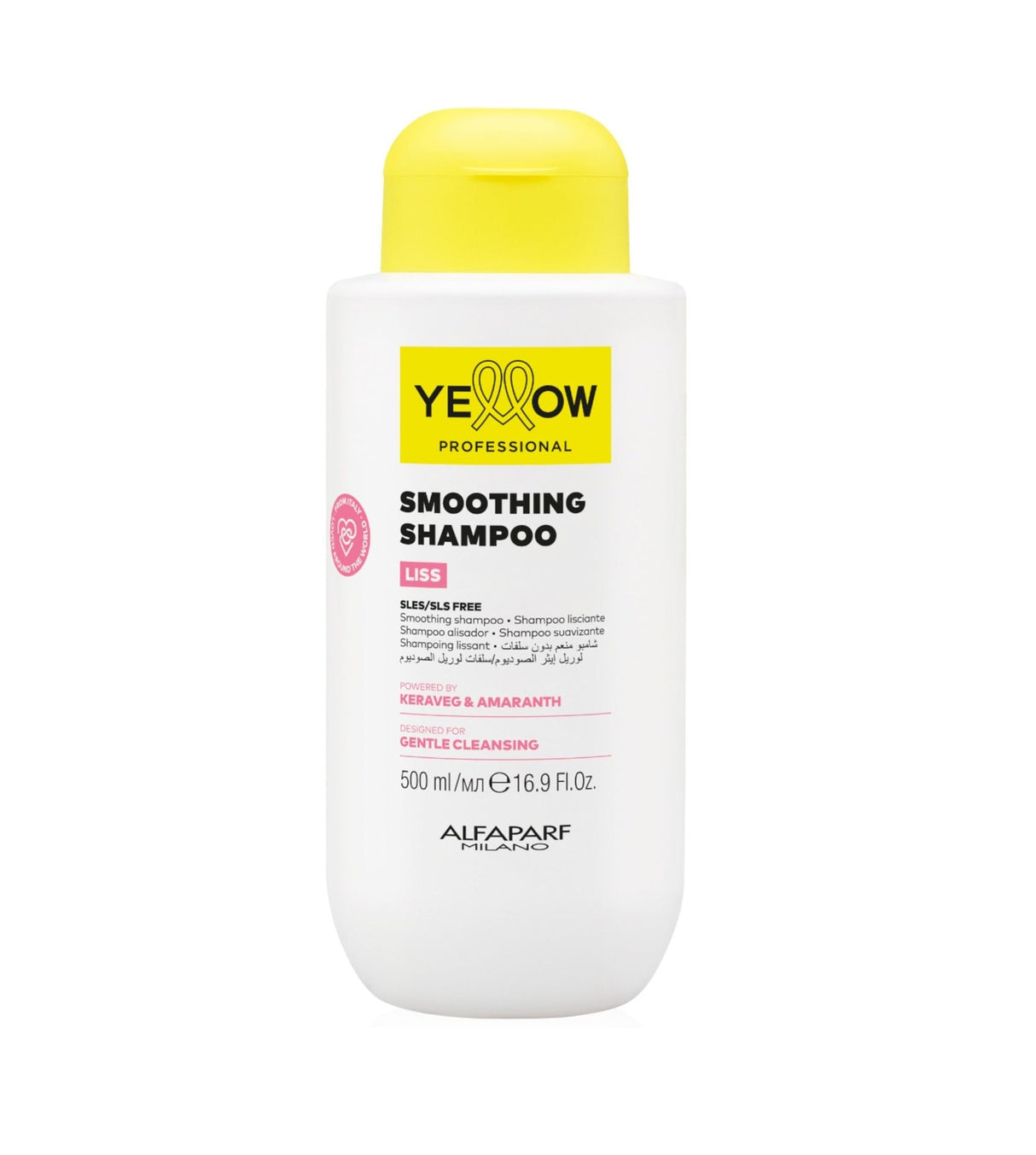 Yellow Liss Șampon Profesional pentru Netezirea Părului Rebel, Cret și Indisciplinat – 500ml