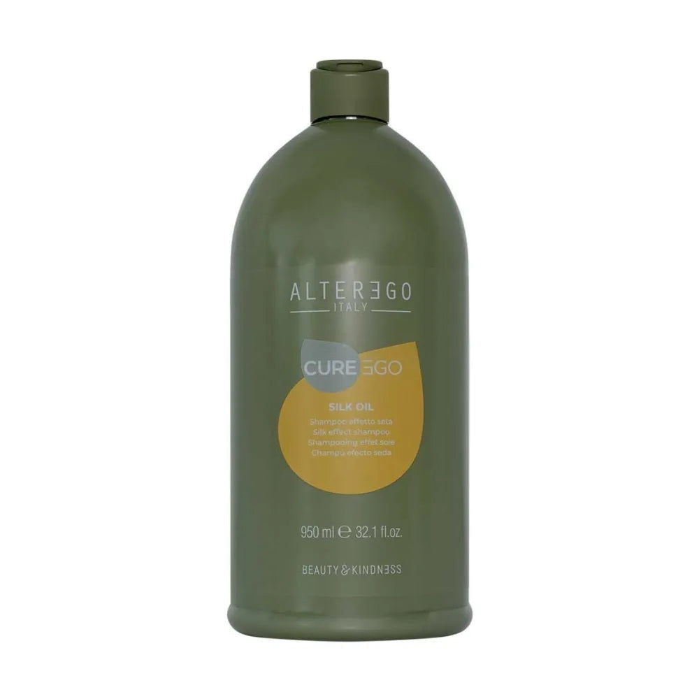 Șampon Iluminator Pentru Părul Rebel Și Indisciplinat AlterEgo CureEgo Silk Oil